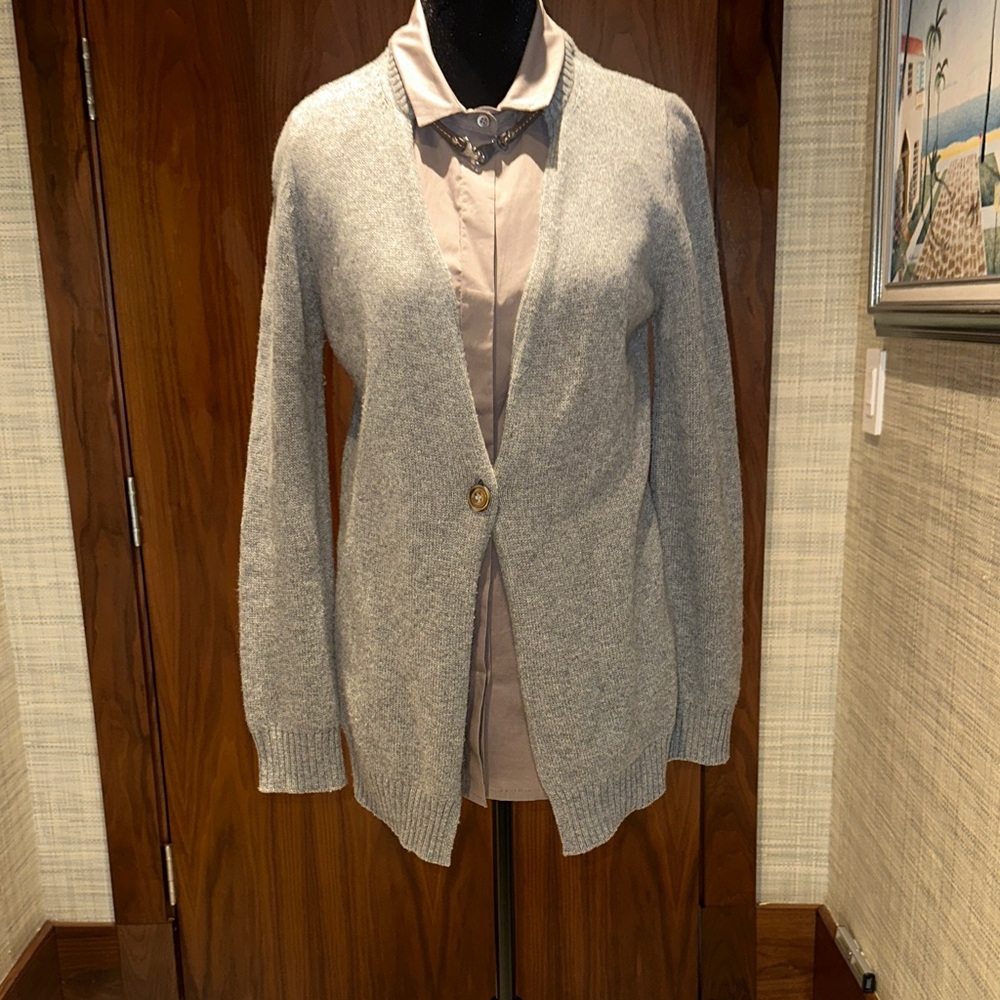 Gray Women's Blazer Cardigan - Picture 3 of 9